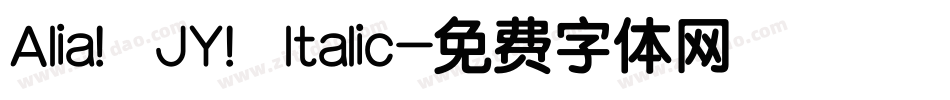 Alia JY Italic字体转换